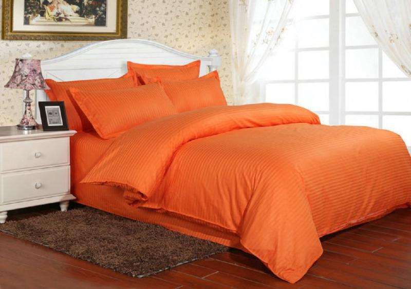 постельное белье оранжевого цвета