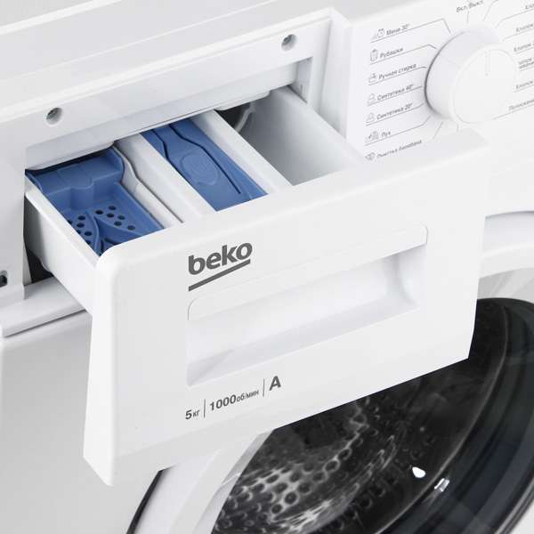 Отсеки в стиральной машине Beko