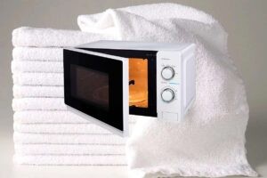 Отстирать махровое полотенце в микроволновке