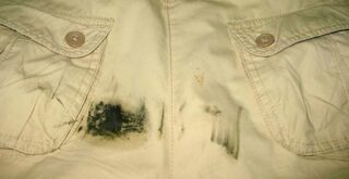 Как отстирать пятно от мазута